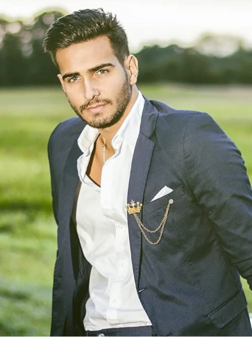 Suit Pins | Wing, Crown & Wolf Double Lapel Chains